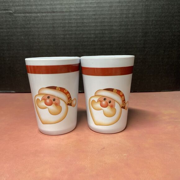 Citrus Grove Melamine Kids Tumbler Cup Santa Claus & Gingerbread Man Holidays - Picture 10 of 15
